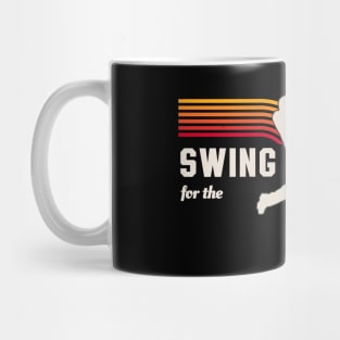 Swing For The Fences Retro Baseball Fun Mug